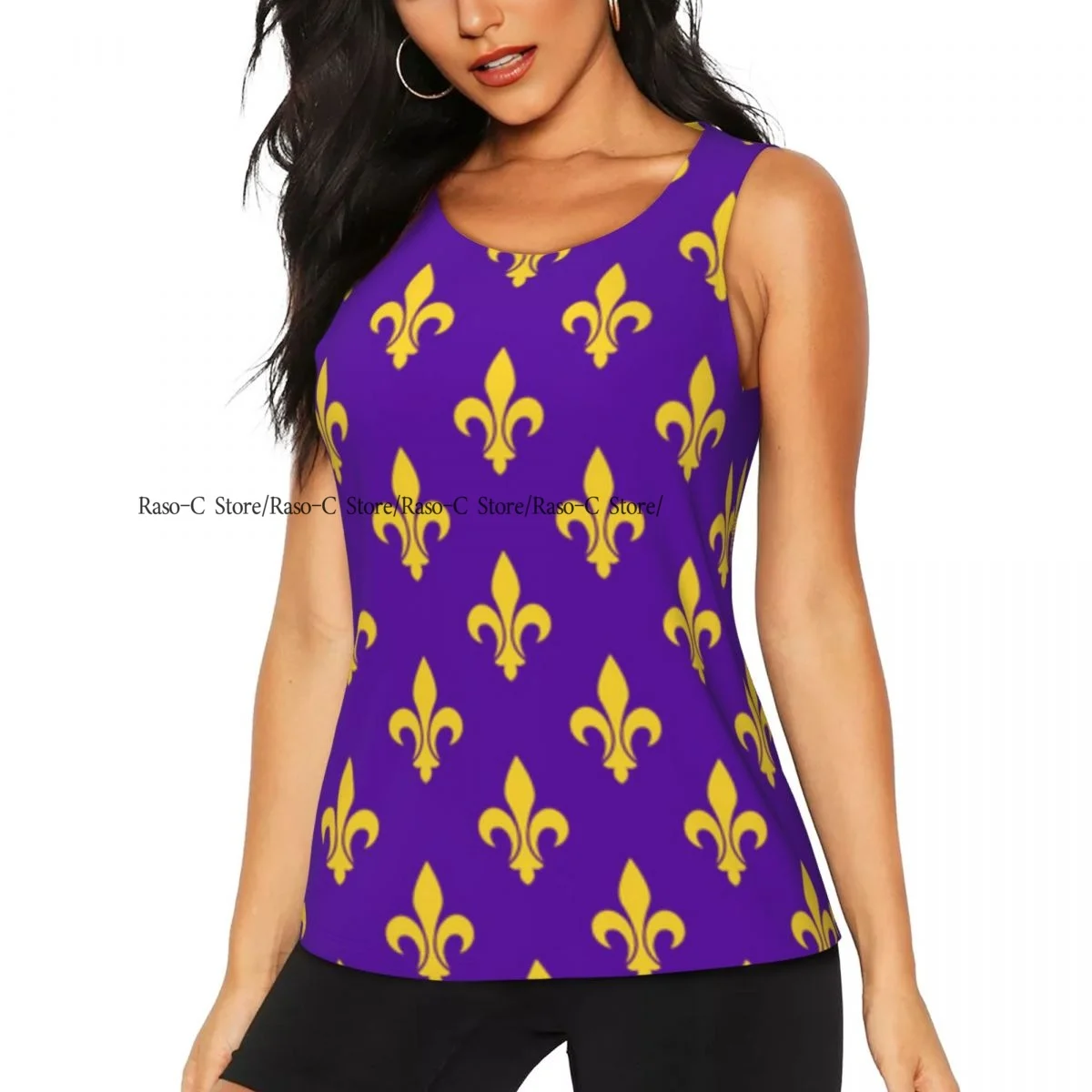 Women's Workout Tank Tops Quick Dry Sleeveless Running Athletic Shirts Fleur De List Symbol Gym Yoga Tops
Women's Workout Tank Tops Quick Dry Sleeveless Running Athletic Shirts Fleur De List Symbol Gym Yoga Tops