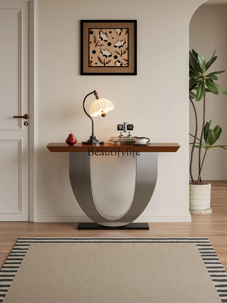 Medieval style entrance table Minimalist light luxury Modern simple high-end entrance table
Medieval style entrance table Minimalist light luxury Modern simple high-end entrance table