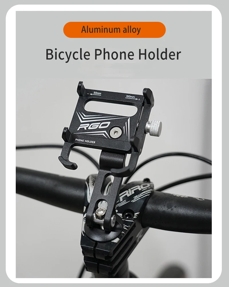 RGO Adjustable Aluminum Alloy Phone Holder Stable Durable Bicycle Cellphone Bracket MTB Road Bike Cycling Accessories
RGO Adjustable Aluminum Alloy Phone Holder Stable Durable Bicycle Cellphone Bracket MTB Road Bike Cycling Accessories