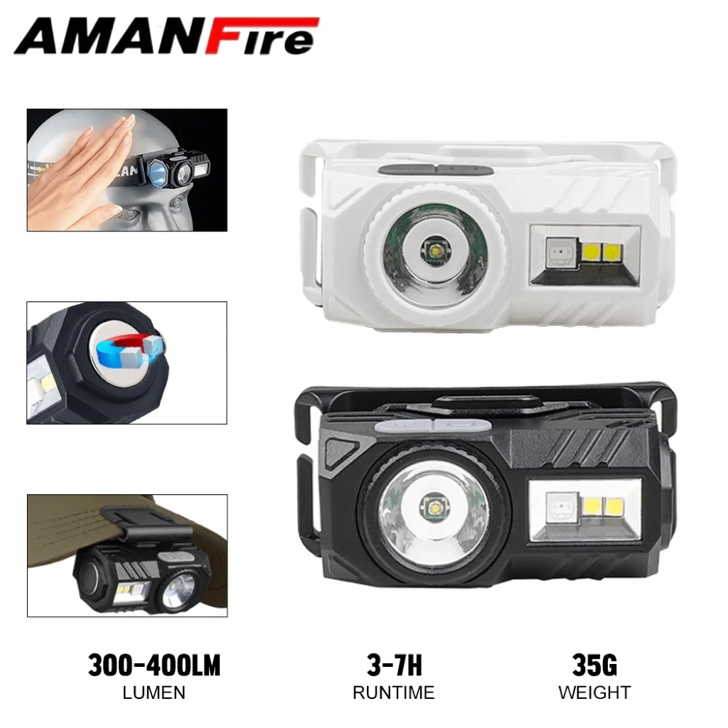 Amanfire X22 Headlamp LED Sensor Switch 9 Modes Light Waterproof Lamp Rechargeable Headlight Built-in Battery Magnetic Worklight
Amanfire X22 Headlamp LED Sensor Switch 9 Modes Light Waterproof Lamp Rechargeable Headlight Built-in Battery Magnetic Worklight