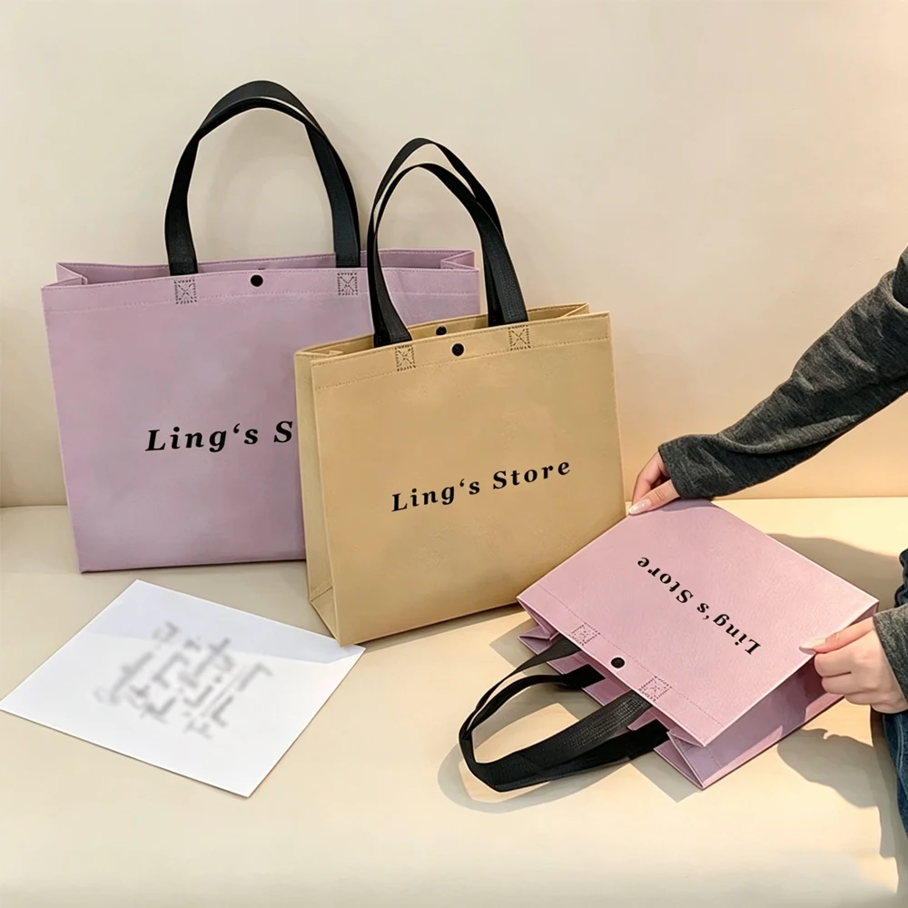 100Pcs Custom Logo Non-woven Shopping Clothes Tote Bag Coat Gift Packaging Handbag Wig Perfume Cosmetic Jewelry Organizer Pouch
100Pcs Custom Logo Non-woven Shopping Clothes Tote Bag Coat Gift Packaging Handbag Wig Perfume Cosmetic Jewelry Organizer Pouch