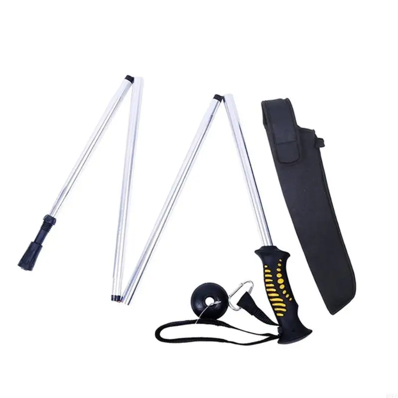 652F Folding Alumimum Alloy Wading Staff Light Weight Fly Fishing Rod with Pouches Outdoor Hiking Fishing Accessories
652F Folding Alumimum Alloy Wading Staff Light Weight Fly Fishing Rod with Pouches Outdoor Hiking Fishing Accessories