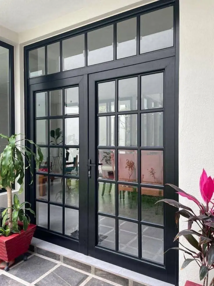 Aluminum Alloy Frame Double Glass Casement Door Hurricane Impact Swing Door for Home Villa Grilled Design French Doors Finished
Aluminum Alloy Frame Double Glass Casement Door Hurricane Impact Swing Door for Home Villa Grilled Design French Doors Finished