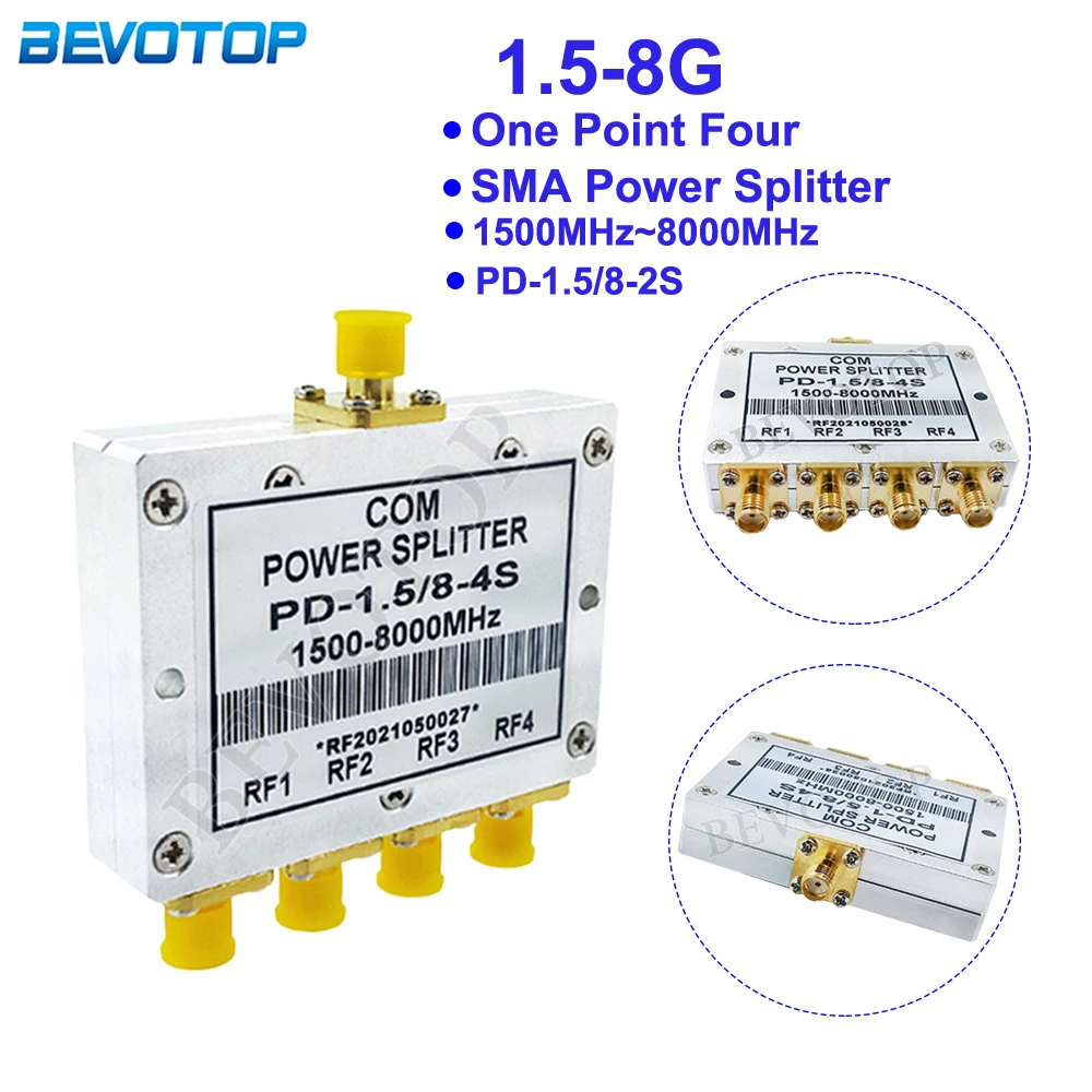 SMA Microstrip Power Splitter 1 to 4 RF Microstrip Power Splitter 1.5-8G SMA RF Combiner WIFI 1.5-8G Power Splitter 500-6000MHz
SMA Microstrip Power Splitter 1 to 4 RF Microstrip Power Splitter 1.5-8G SMA RF Combiner WIFI 1.5-8G Power Splitter 500-6000MHz