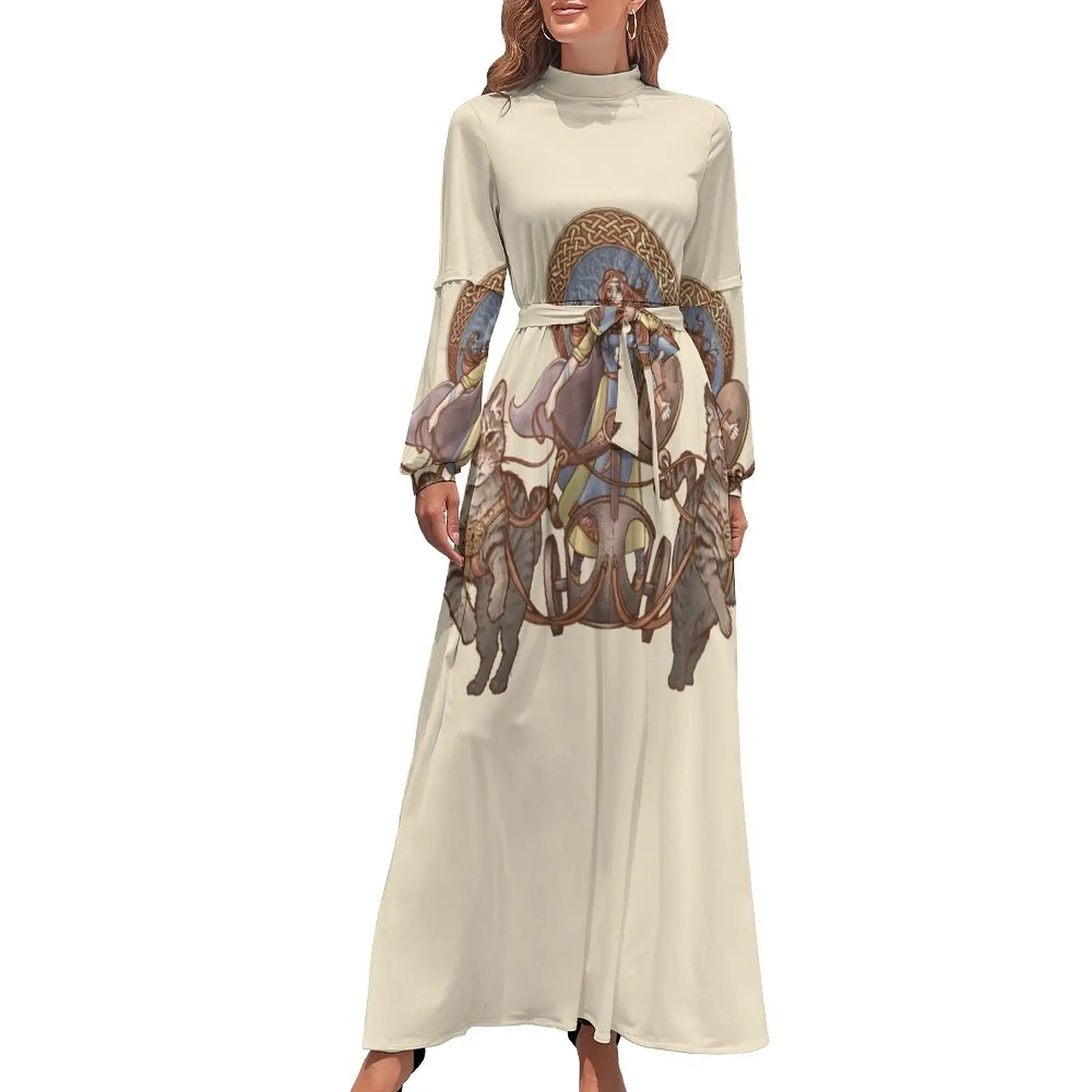 Freya Driving Her Cat Chariot Long Dress Long dresses dress dresses evening dress
Freya Driving Her Cat Chariot Long Dress Long dresses dress dresses evening dress