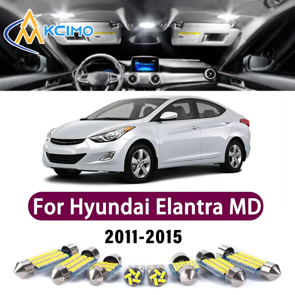 High Lumen CANBUS Error Free LED Interior Light Kit For Hyundai Elantra MD UD 2011-2015 Map Trunk Reading Dome Lamp Bulbs Set
High Lumen CANBUS Error Free LED Interior Light Kit For Hyundai Elantra MD UD 2011-2015 Map Trunk Reading Dome Lamp Bulbs Set