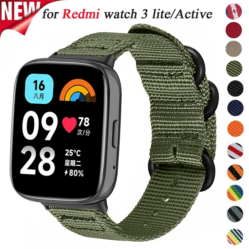 No Gaps Nylon Band for Redmi Watch 3 Active SmartWatch Sports Bracelet Watchband Strap for Xiaomi Redmi Watch 3 Lite Wristband
No Gaps Nylon Band for Redmi Watch 3 Active SmartWatch Sports Bracelet Watchband Strap for Xiaomi Redmi Watch 3 Lite Wristband