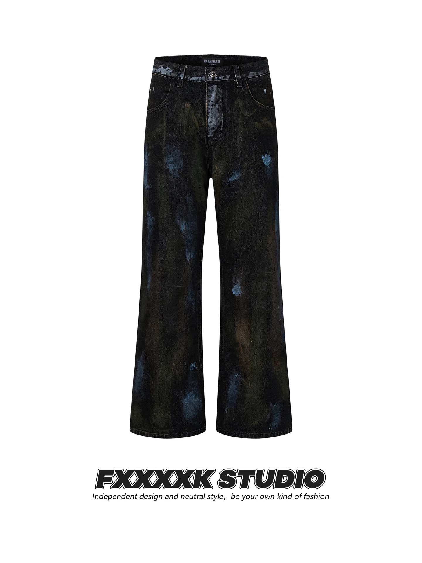 Джинсы FXK Original Splattered Ink Denim с эффектом брызг чернил, прямые, расклешенные, от модного бренда High Street, смесь хлопка и полиэстера
Джинсы FXK Original Splattered Ink Denim с эффектом брызг чернил, прямые, расклешенные, от модного бренда High Street, смесь хлопка и полиэстера