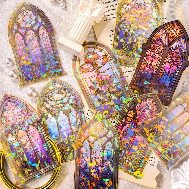 1pc, Flash Holographic Stickers, European Colored Glass Window Theme, Waterproof, Used for DIY Stickers
1pc, Flash Holographic Stickers, European Colored Glass Window Theme, Waterproof, Used for DIY Stickers