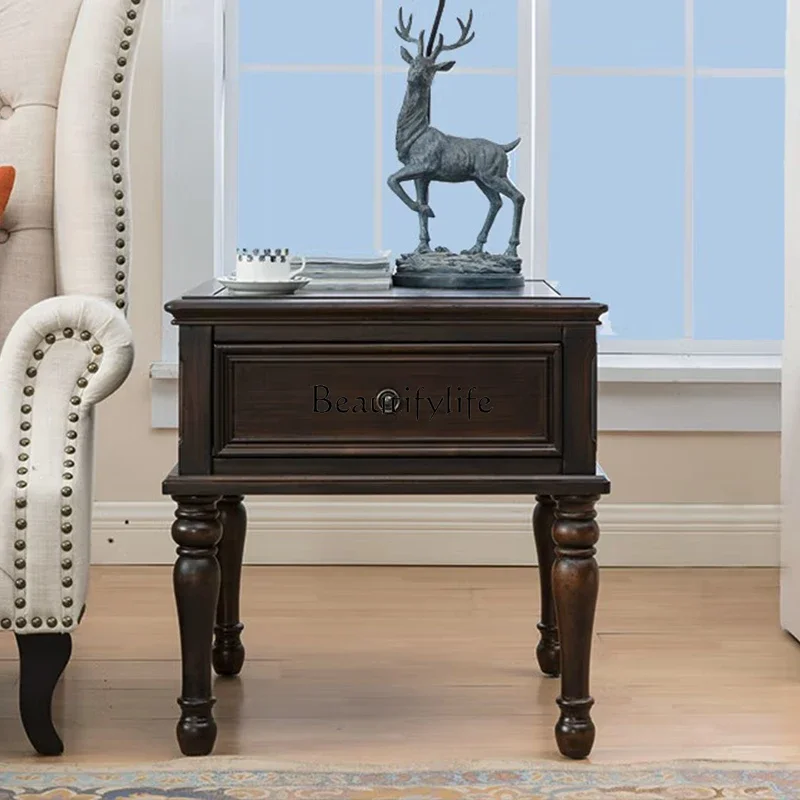 ls 35 American all solid wood corner few living room next to sofa bedroom bedside table
ls 35 American all solid wood corner few living room next to sofa bedroom bedside table