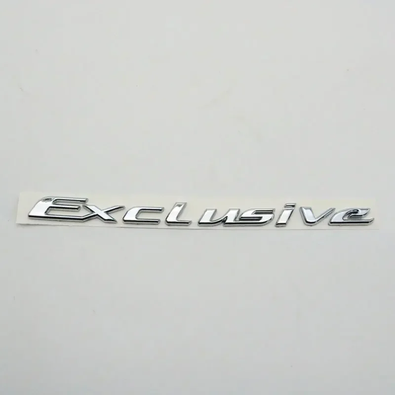 3D ABS Chrome For Exclusive Emblem Car Rear Trunk Tailgate Logo Letters Sticker Badge Nameplate Symbol Decal
3D ABS Chrome For Exclusive Emblem Car Rear Trunk Tailgate Logo Letters Sticker Badge Nameplate Symbol Decal