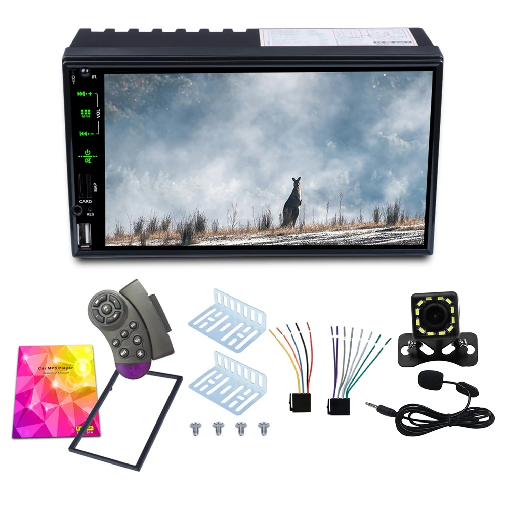 Car Radio MP5 Player 2 Din Auto Radio 7 Inch Contact Screen Car Stereo Player Bluetooth with 12LED Camera
Car Radio MP5 Player 2 Din Auto Radio 7 Inch Contact Screen Car Stereo Player Bluetooth with 12LED Camera