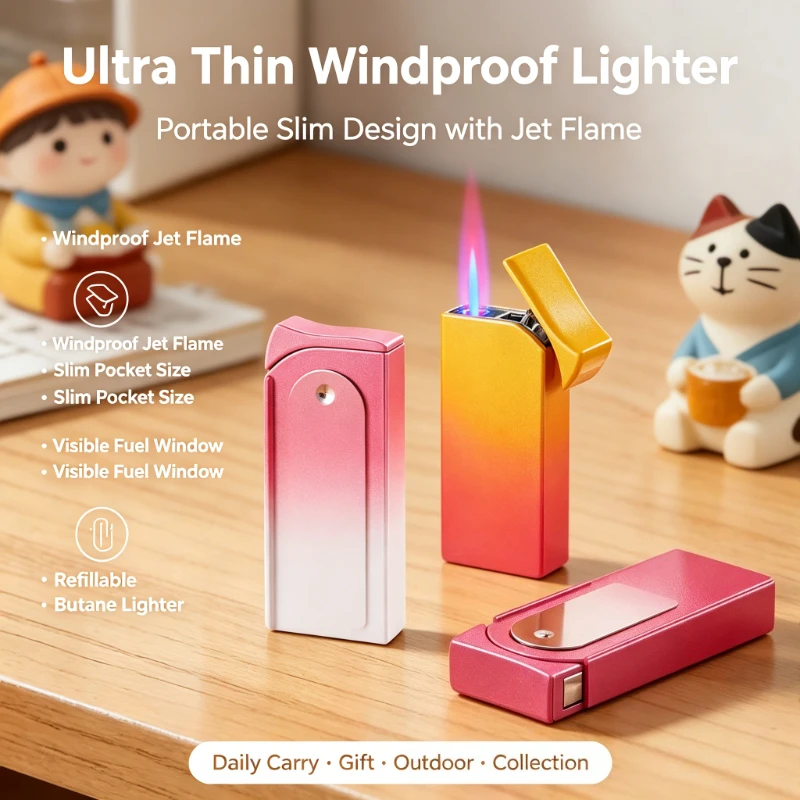 Creative Cigarette Holder Torch Lighter Gift, Integrated Windproof Jet Flame, Refillable Gas Design, Unique Gift for Smokers
Creative Cigarette Holder Torch Lighter Gift, Integrated Windproof Jet Flame, Refillable Gas Design, Unique Gift for Smokers