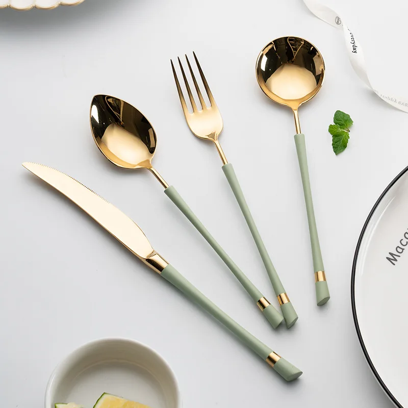 Stainless Steel Mint Green Knife, Fork, Spoon Tableware, Home Western Style Steak Knife, Light Luxury Dining Spoon
Stainless Steel Mint Green Knife, Fork, Spoon Tableware, Home Western Style Steak Knife, Light Luxury Dining Spoon