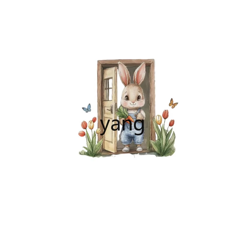 LMM wooden door painted bunny butterfly flower sticker wall sticker bedroom living room home wall
LMM wooden door painted bunny butterfly flower sticker wall sticker bedroom living room home wall