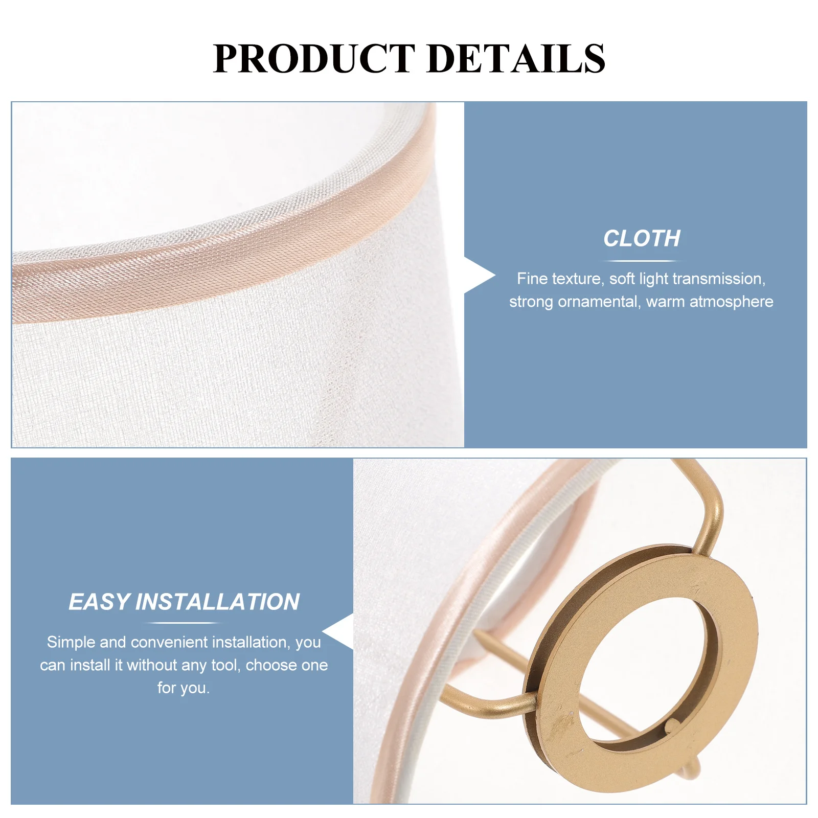 Fabric Lamp Shade Simple Design for Table Desk Bedside Hanging Lamps Replacement Cover Decorative Light Accessories
Fabric Lamp Shade Simple Design for Table Desk Bedside Hanging Lamps Replacement Cover Decorative Light Accessories