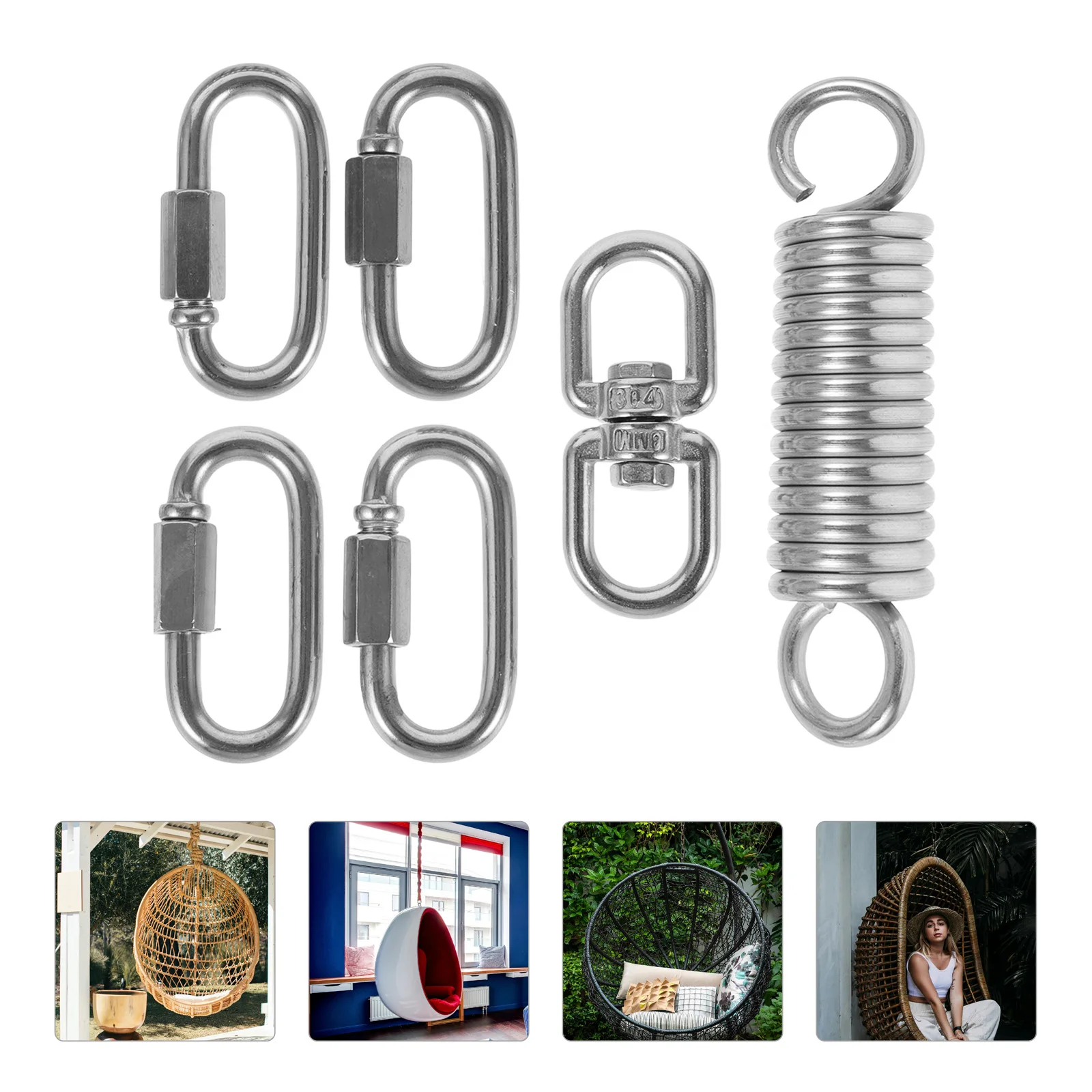1 Set Hammock Set Metal Hanging Kit Heavy Duty Porch Spring Durable Chair Hanging Rings Outdoor Swing Spring For Sandbag Hammock
1 Set Hammock Set Metal Hanging Kit Heavy Duty Porch Spring Durable Chair Hanging Rings Outdoor Swing Spring For Sandbag Hammock