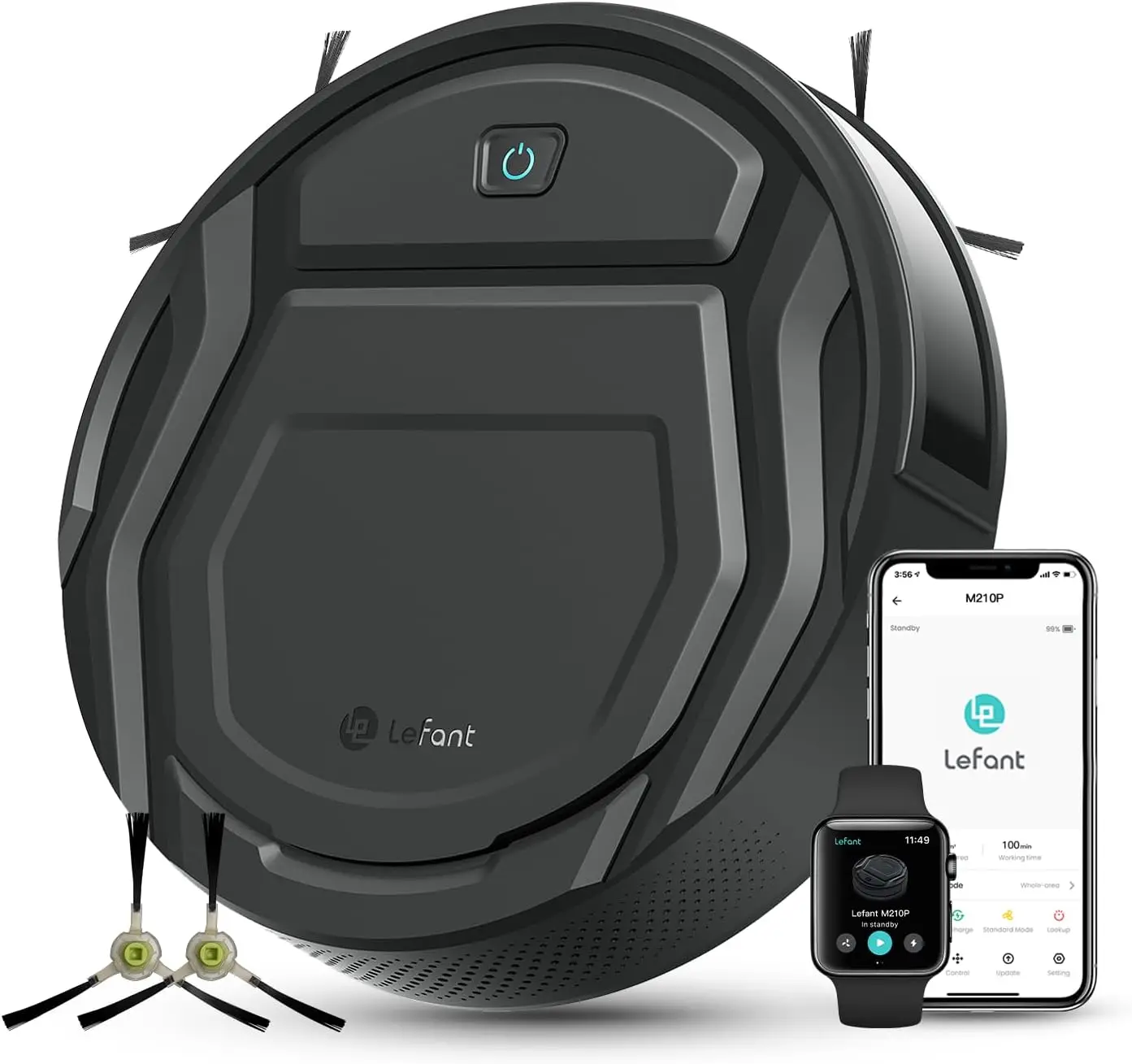 Robot Vacuum Cleaner M210 Pro, Slim 2200Pa Suction, 120 Min Runtime, WiFi/APP/Alexa, 6 Modes, Ideal for Hard Floors & Pet Hair
Robot Vacuum Cleaner M210 Pro, Slim 2200Pa Suction, 120 Min Runtime, WiFi/APP/Alexa, 6 Modes, Ideal for Hard Floors & Pet Hair