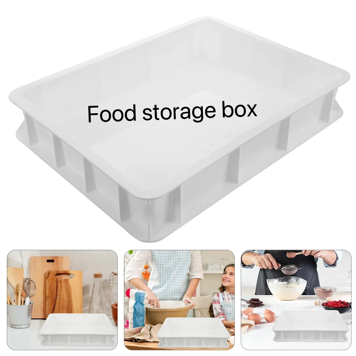 Stackable Pizza Dough Proofing Box Commercial Dough Proofing Container for Home and Bakery Plastic Tray without Lid Space-Saving
Stackable Pizza Dough Proofing Box Commercial Dough Proofing Container for Home and Bakery Plastic Tray without Lid Space-Saving