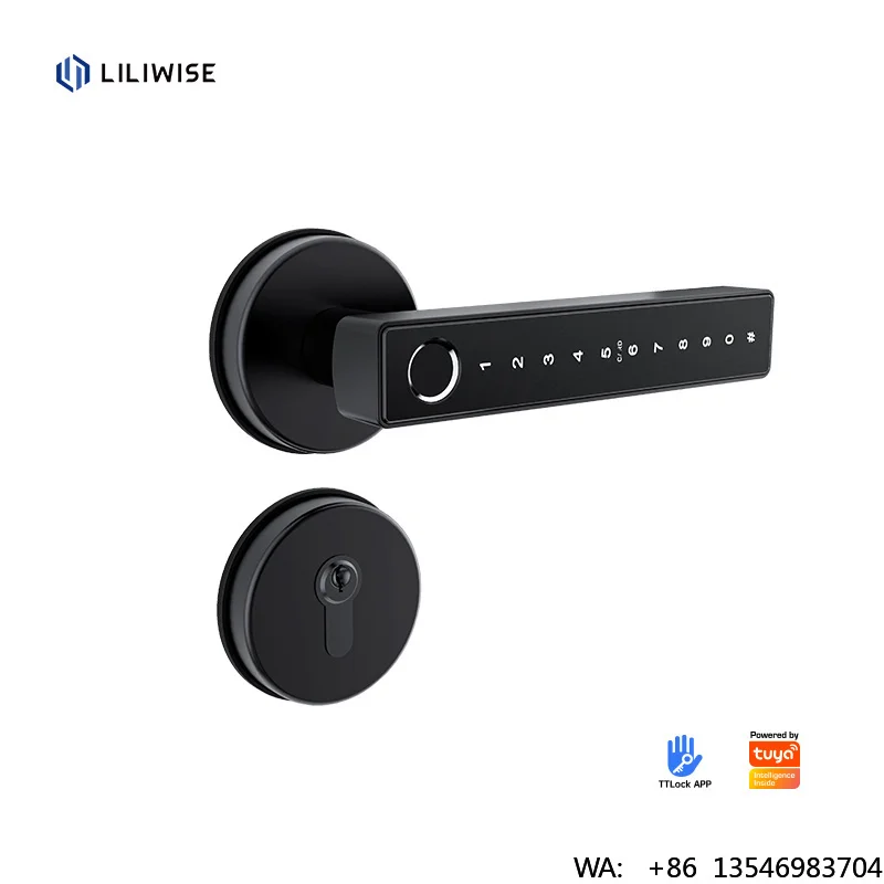 Liliwise Customized Tuya Ttlock Digital Smart Door Lock Waterproof Smart Lever Door Smart Handle Lock for Wooden Doors
Liliwise Customized Tuya Ttlock Digital Smart Door Lock Waterproof Smart Lever Door Smart Handle Lock for Wooden Doors