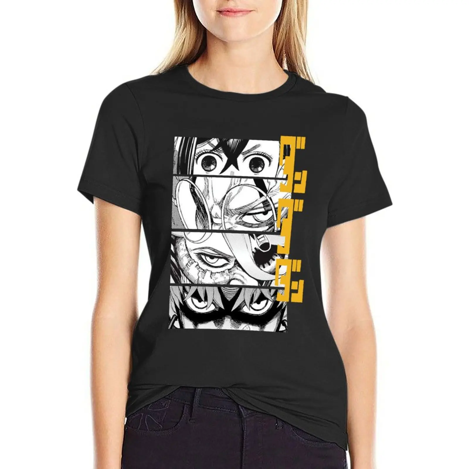 Dandadan Anime Eyes w Kaji T-Shirt cute tops anime graphics luxury designer clothing Women
Dandadan Anime Eyes w Kaji T-Shirt cute tops anime graphics luxury designer clothing Women