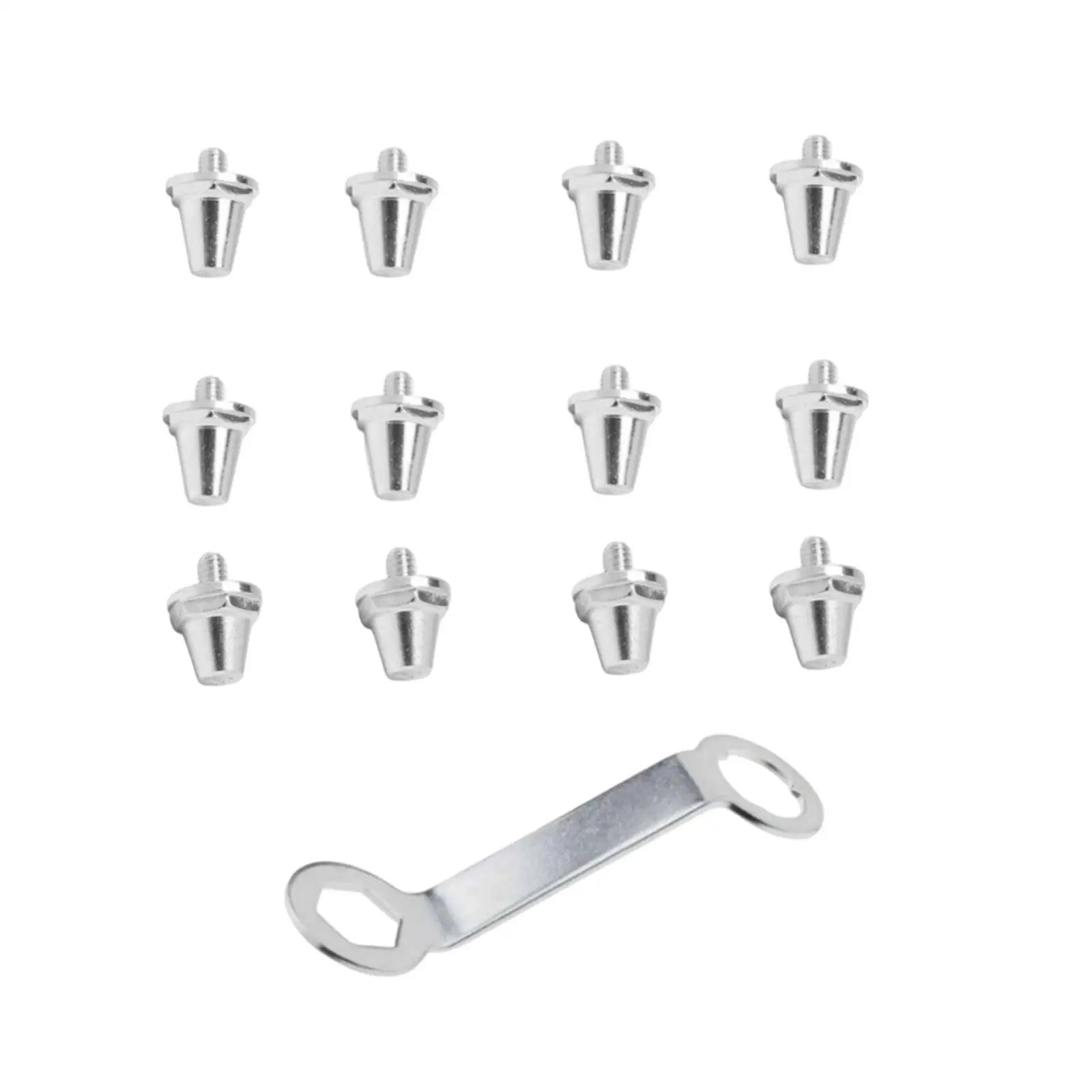 Спортивные футбольные бутсы с шипами, шпильки для футбольных бутс из алюминиевого сплава и простой в установке гаечный ключ для мягких игр на земле
Спортивные футбольные бутсы с шипами, шпильки для футбольных бутс из алюминиевого сплава и простой в установке гаечный ключ для мягких игр на земле