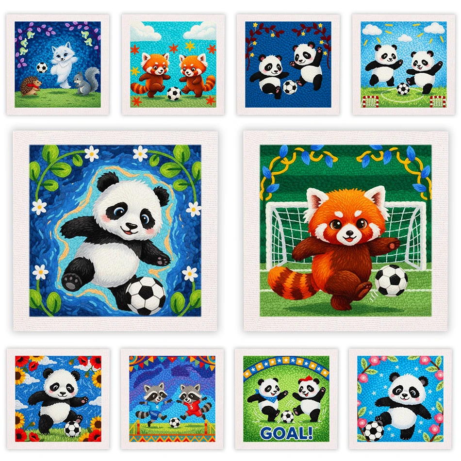 CHENISTORY embroidery punch needle starter kit Football animals Cartoon Creative Handicraft Diy souvenir Poking Embroidery Yarn
CHENISTORY embroidery punch needle starter kit Football animals Cartoon Creative Handicraft Diy souvenir Poking Embroidery Yarn