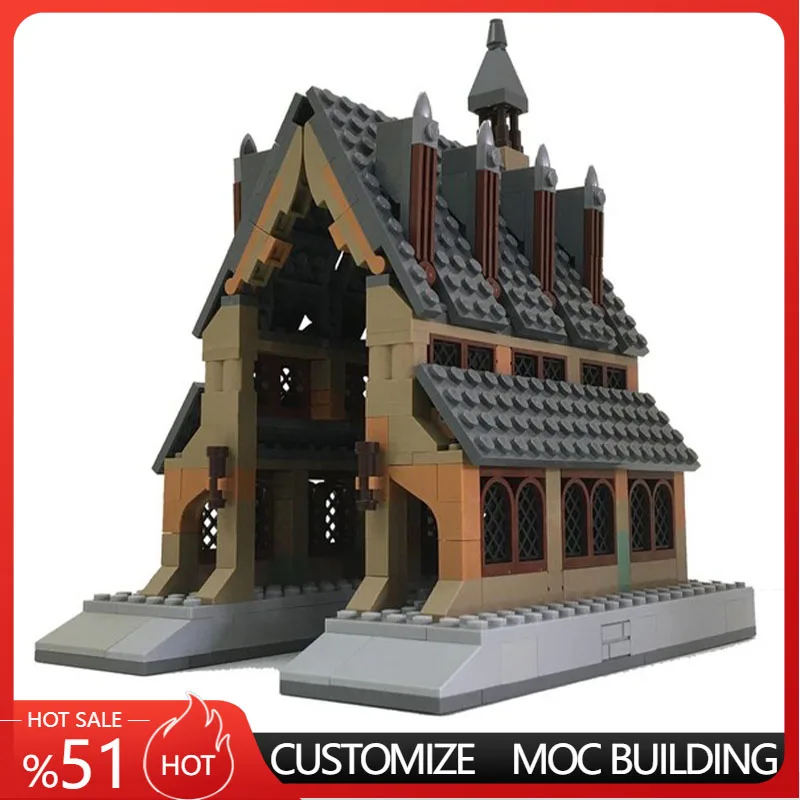 470Pcs Boathouse Magic School Modular MOC Part 1 Building Blocks Model Assembly Educational Toy Customize Creative Display Gift
470Pcs Boathouse Magic School Modular MOC Part 1 Building Blocks Model Assembly Educational Toy Customize Creative Display Gift