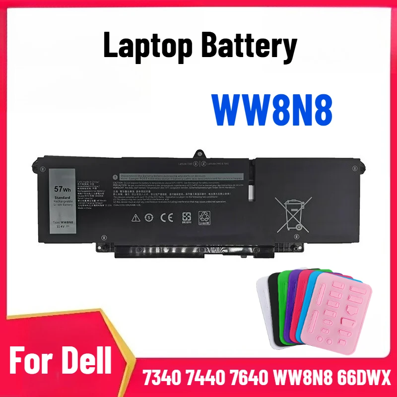 For Dell Latitude 7340 7440 7640 WW8N8 66DWX Laptop Battery
For Dell Latitude 7340 7440 7640 WW8N8 66DWX Laptop Battery