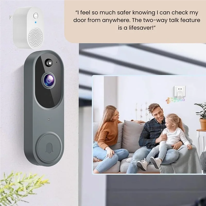 【B07R】Smarter Way Toprotect To Protect Your Home, Wireless Safe Doorbell Camera, Wi-Fi Video Doorbell, Safedoorbell US Plug
【B07R】Smarter Way Toprotect To Protect Your Home, Wireless Safe Doorbell Camera, Wi-Fi Video Doorbell, Safedoorbell US Plug