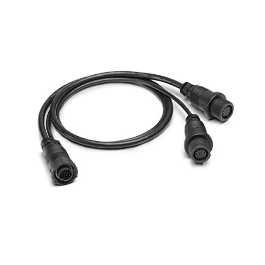 Splitter Cable for SOLIX/APEX, Side Imaging 2D 14 M ID SIDB Y, marine-grade PVC, black, waterproof and corrosion-resistant
Splitter Cable for SOLIX/APEX, Side Imaging 2D 14 M ID SIDB Y, marine-grade PVC, black, waterproof and corrosion-resistant