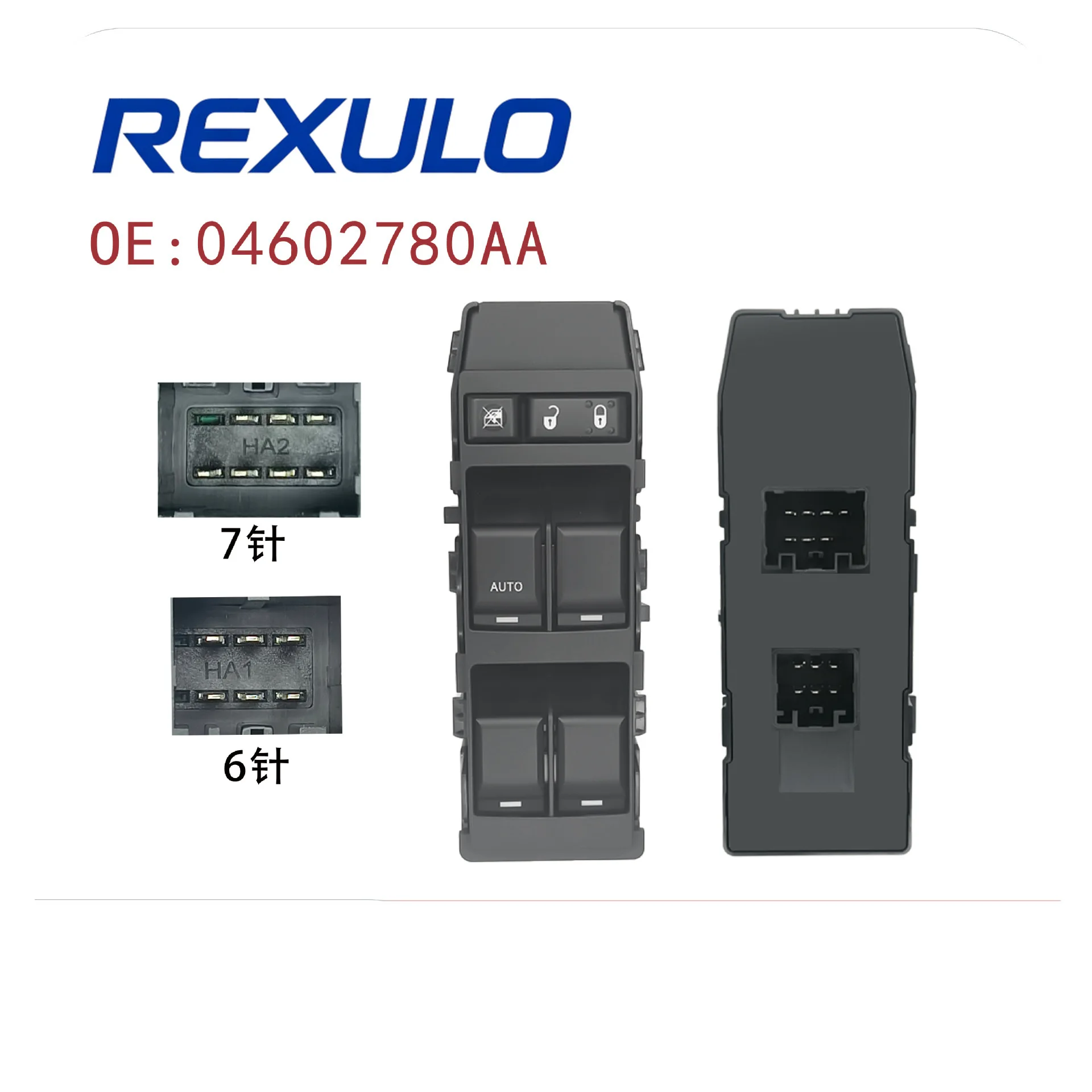 04602780AA Master Window Switch For Jeep Grand Cherokee Commander Chrysler 300 Dodge Charger Magnum LHD Driver Side 7+6 Pin
04602780AA Master Window Switch For Jeep Grand Cherokee Commander Chrysler 300 Dodge Charger Magnum LHD Driver Side 7+6 Pin