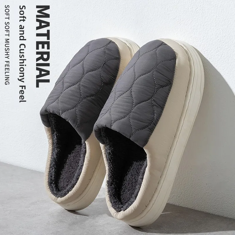 Waterproof Cotton Slippers Indoor Outdoor Wearable Men Women Autumn Winter Warm Home Shoes Slipper Sensation Cotton Slippers
Waterproof Cotton Slippers Indoor Outdoor Wearable Men Women Autumn Winter Warm Home Shoes Slipper Sensation Cotton Slippers