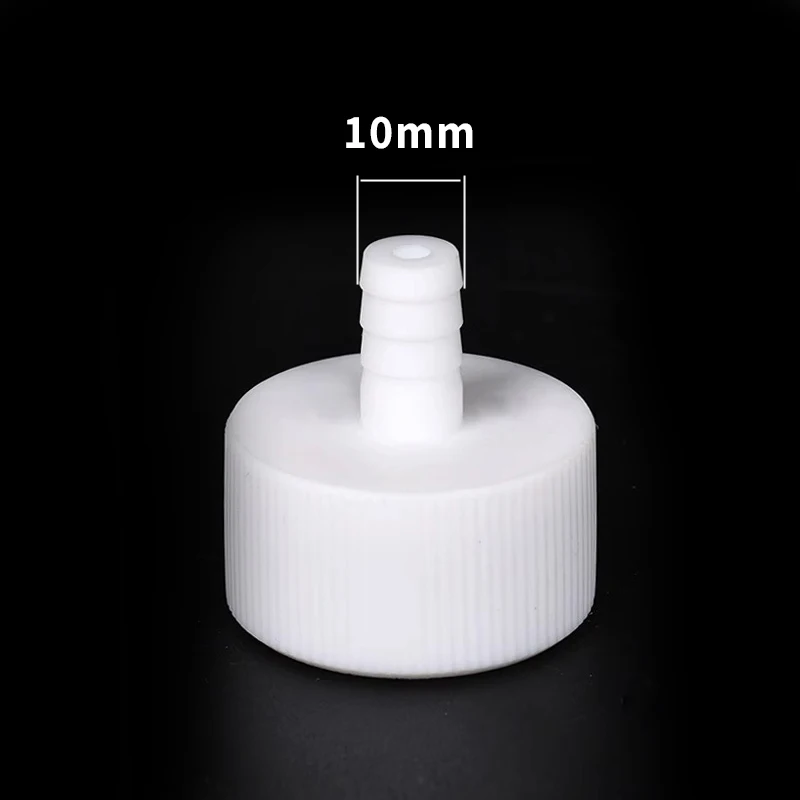 Polytetrafluoroethylene bottle cap Pagoda connector 10mm GL14 GL18 GL25 GL32 GL45 Threaded port PTFE
Polytetrafluoroethylene bottle cap Pagoda connector 10mm GL14 GL18 GL25 GL32 GL45 Threaded port PTFE