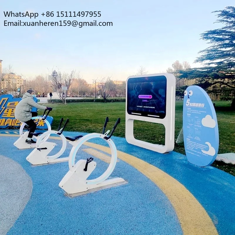 Custom Interactive AI Virtual Ride Equipment for Outdoor Fitness Multiplayer Entertainment Competition in Square Park Community
Custom Interactive AI Virtual Ride Equipment for Outdoor Fitness Multiplayer Entertainment Competition in Square Park Community