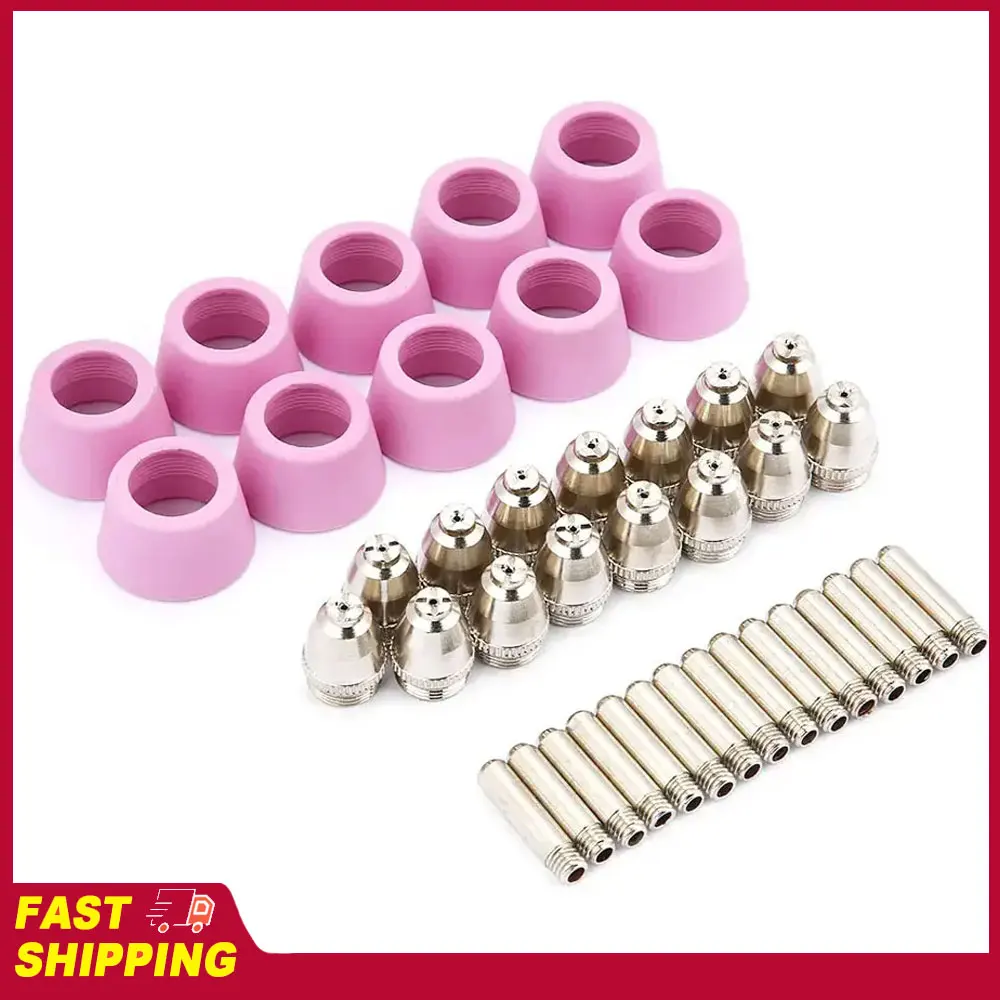 Electrode Nozzles Cups Kit 40pc/set AG60 SG55 Plasma Cutter Cutting Torch Consumables Plasma Cutter Consumables Tool
Electrode Nozzles Cups Kit 40pc/set AG60 SG55 Plasma Cutter Cutting Torch Consumables Plasma Cutter Consumables Tool