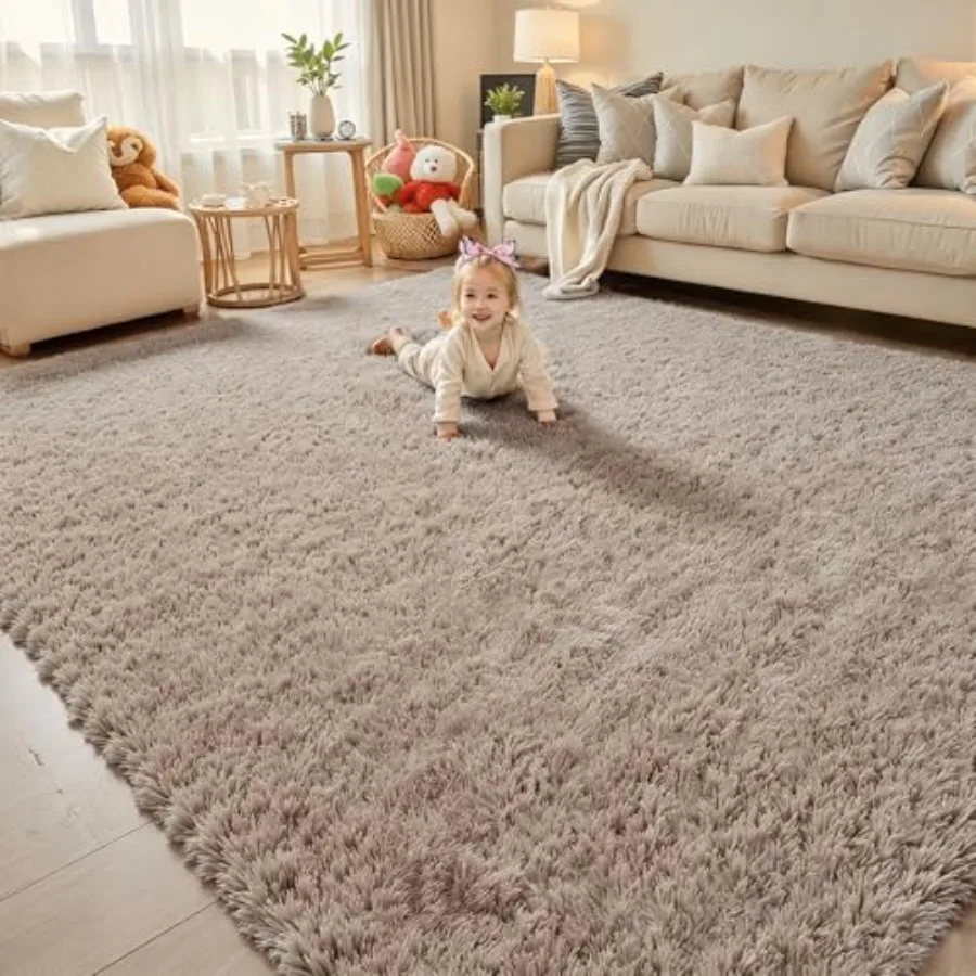 8x10 Area Rugs for Living Room Bedroom: Beige Shaggy Plush Furry Rug, Soft Large Area Carpet for Home Decor
8x10 Area Rugs for Living Room Bedroom: Beige Shaggy Plush Furry Rug, Soft Large Area Carpet for Home Decor