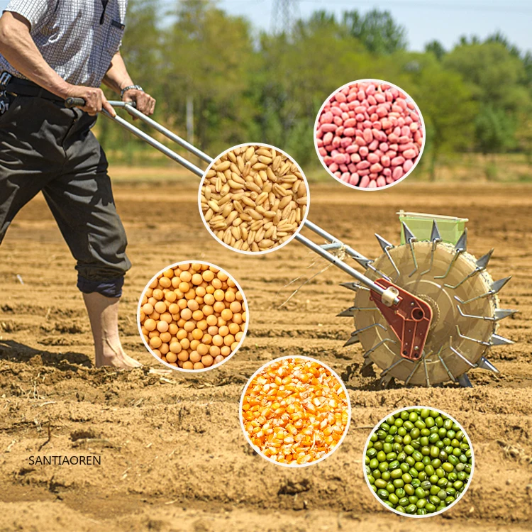 Farm Machinery Hot Sale Single Row Maize Cabbage Bean Spinach Watermelon Sunflower Seeds Planter Portable Manual Seeding Planter
Farm Machinery Hot Sale Single Row Maize Cabbage Bean Spinach Watermelon Sunflower Seeds Planter Portable Manual Seeding Planter