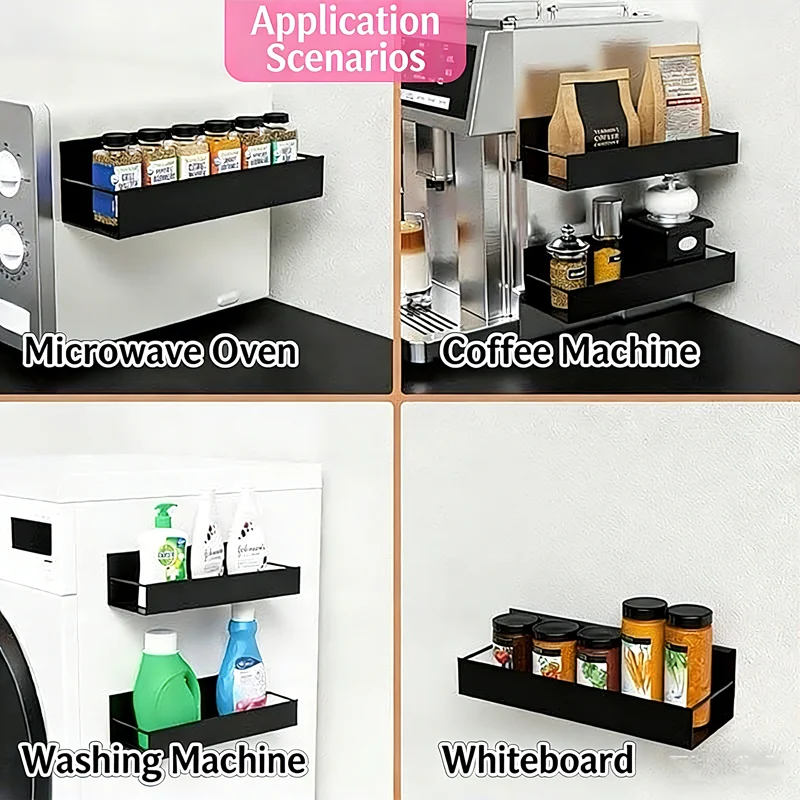 Refrigerator Magnetic Shelf Spice Sundry Side Storage Rack Hanging Basket Space Saving Kitchen Organizer Shelf Household Holder
Refrigerator Magnetic Shelf Spice Sundry Side Storage Rack Hanging Basket Space Saving Kitchen Organizer Shelf Household Holder