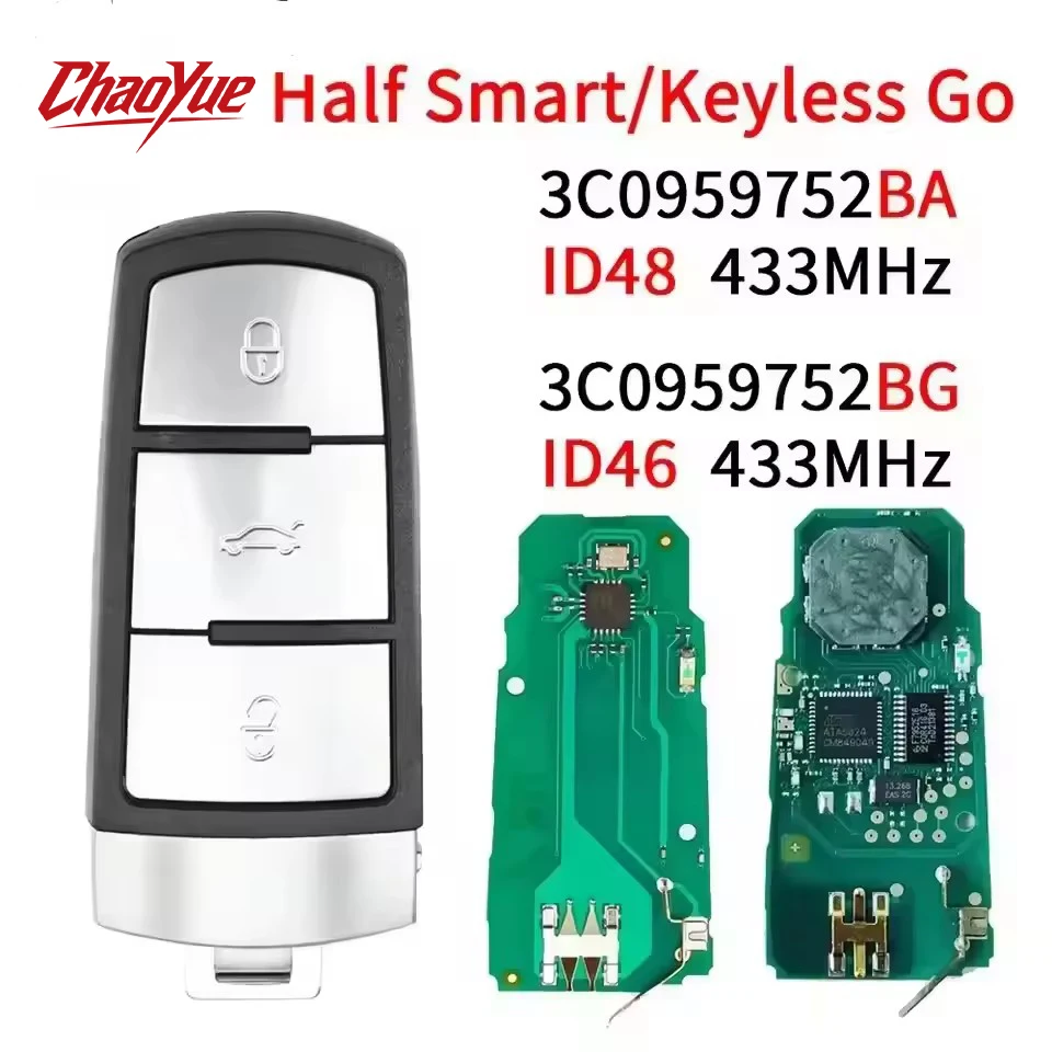 ChaoYue remota inteligente Xuri World 3C0959752BA ID:48/3C0959752BG ID: 46 para VW Volkswagen Magotan Passat B6 CC 3C B7.
ChaoYue remota inteligente Xuri World 3C0959752BA ID:48/3C0959752BG ID: 46 para VW Volkswagen Magotan Passat B6 CC 3C B7.