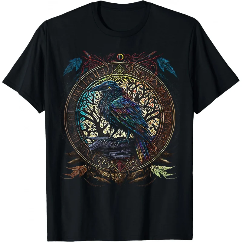 0413 Odin's Raven Northman Nordic Gift T-Shirt Celtic Runes Norse Myths Valhalla 100% cotton print Graphic clothes All size tops
0413 Odin's Raven Northman Nordic Gift T-Shirt Celtic Runes Norse Myths Valhalla 100% cotton print Graphic clothes All size tops