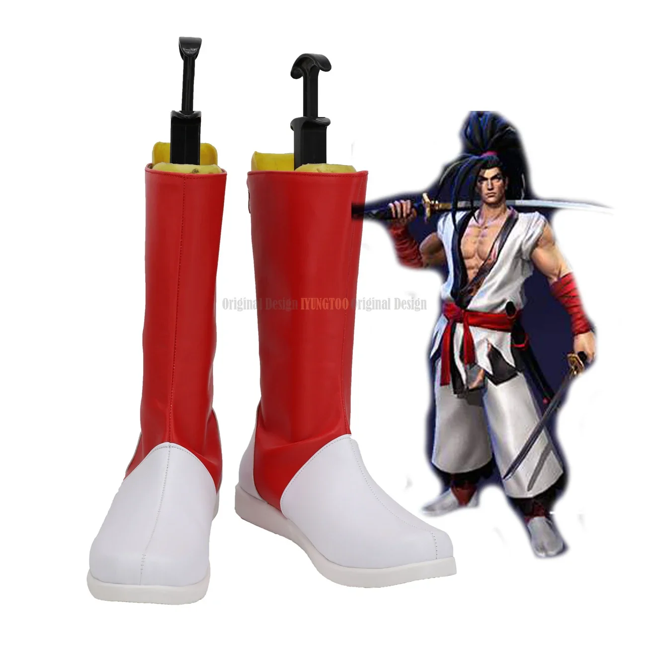 Samurai Shodown Haohmaru Cosplay Boots Red Shoes Custom Made for Unisex
Samurai Shodown Haohmaru Cosplay Boots Red Shoes Custom Made for Unisex
