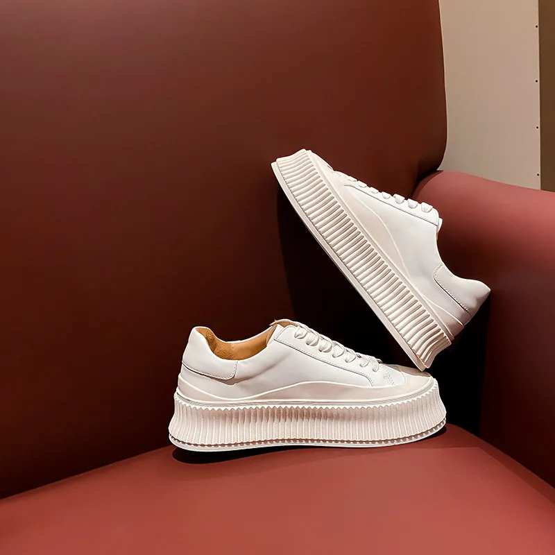 Genuine leather summer thick-soled white shoes for women 2024 spring and summer new casual sneakers
Genuine leather summer thick-soled white shoes for women 2024 spring and summer new casual sneakers