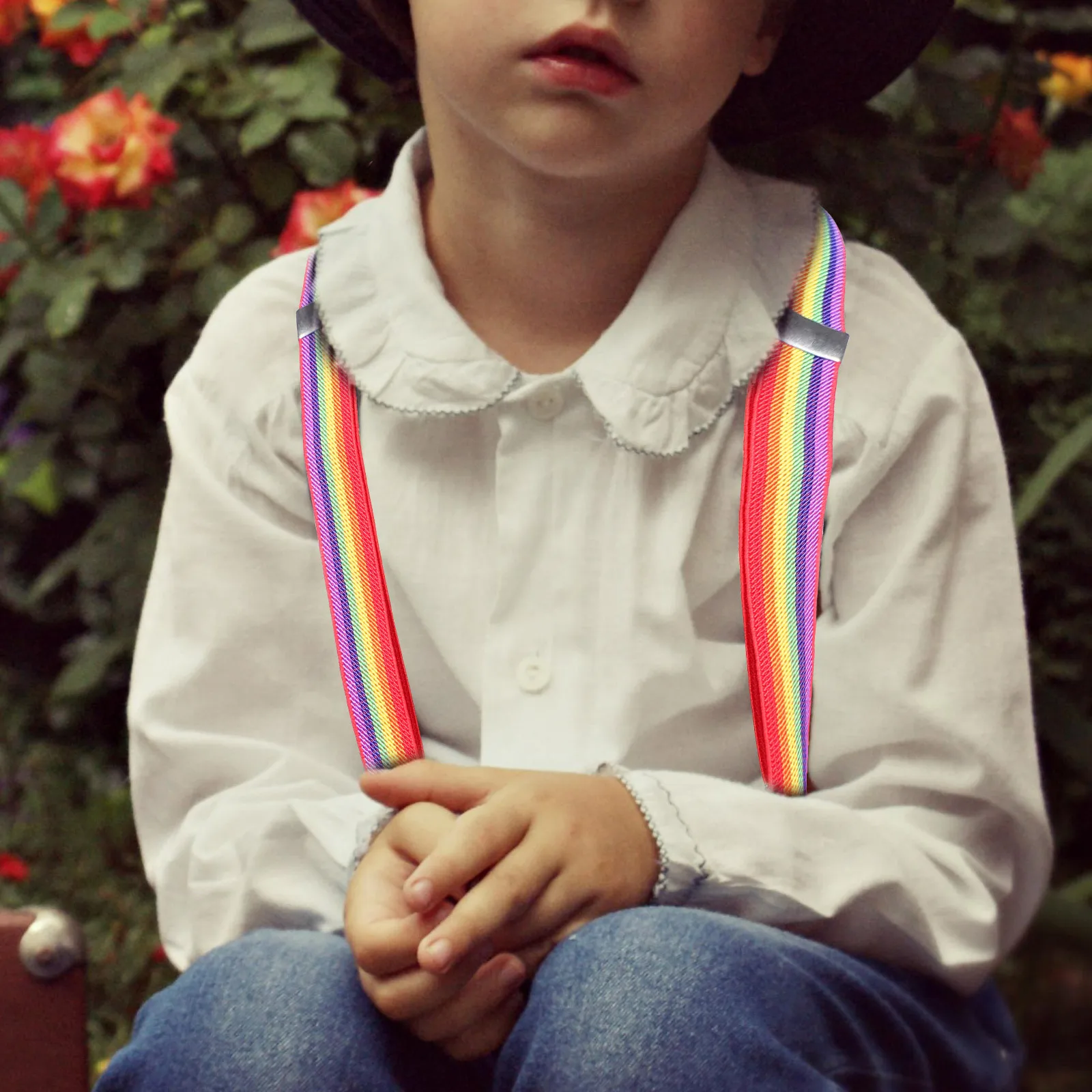 2Pcs Colorful Rainbow Suspenders Straps for Baby Toddlers Durable Premium Material Adjustable Clips Colorful Striped Suspenders
2Pcs Colorful Rainbow Suspenders Straps for Baby Toddlers Durable Premium Material Adjustable Clips Colorful Striped Suspenders