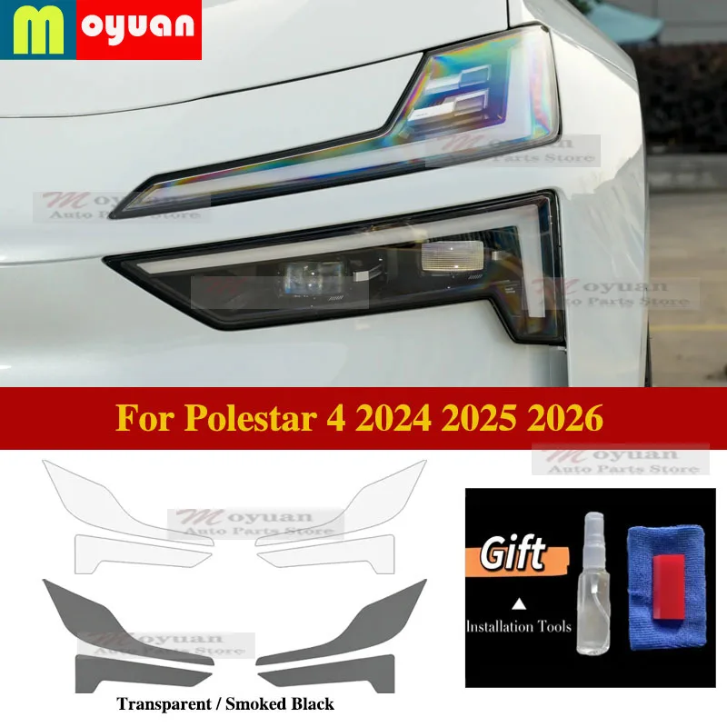 For Polestar 4 2024 2025 2026 Car Headlight Protective Car Film Headlamp Transparent Black TPU Exterior Sticker Car Accessories
For Polestar 4 2024 2025 2026 Car Headlight Protective Car Film Headlamp Transparent Black TPU Exterior Sticker Car Accessories