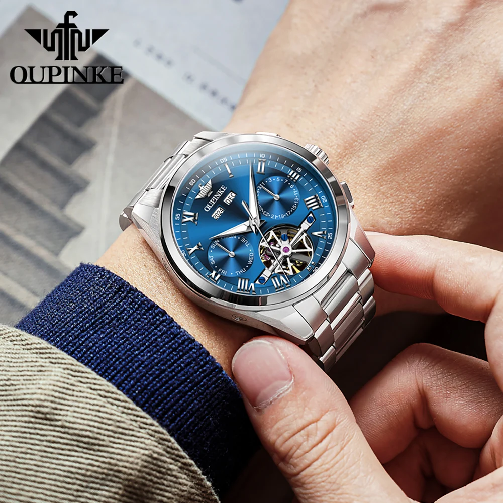 Мужские часы OUPINKE, роскошные деловые часы, лучшие бренды, из высококачественной стали, оригинальные автоматические механические наручные часы, сапфировое стекло, водонепроницаемые.
Мужские часы OUPINKE, роскошные деловые часы, лучшие бренды, из высококачественной стали, оригинальные автоматические механические наручные часы, сапфировое стекло, водонепроницаемые.