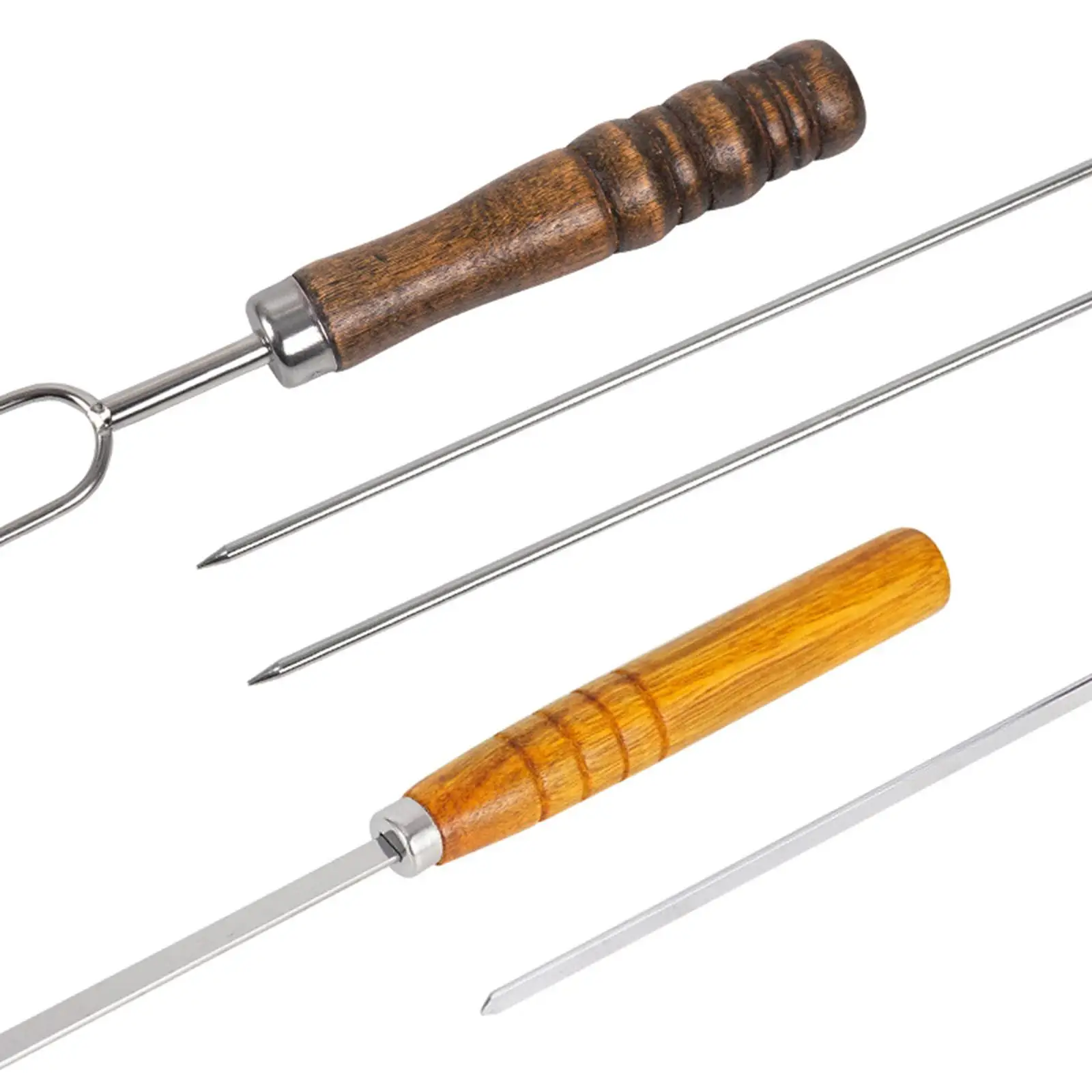 Kabob Skewers Metal Barbecue Skewers for Meat Chicken Barbecue Accessories
Kabob Skewers Metal Barbecue Skewers for Meat Chicken Barbecue Accessories
