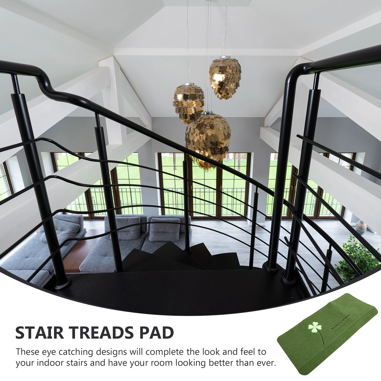 Anti Slip Stair Treads Pad Polyester Washable Reusable Thin Sound Insulation Easy Care Luminous Carpet Step Mat Floor Protection
Anti Slip Stair Treads Pad Polyester Washable Reusable Thin Sound Insulation Easy Care Luminous Carpet Step Mat Floor Protection