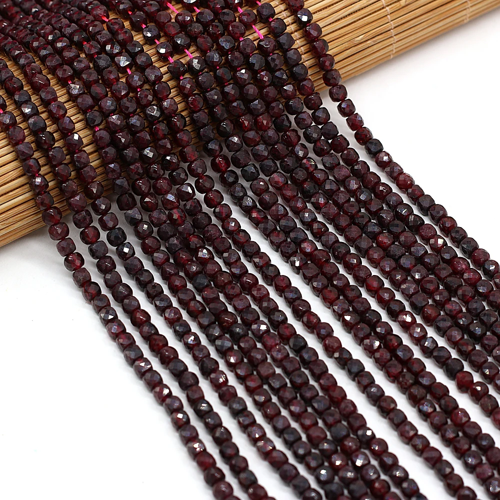 High Quality Natural Semi Gemstone Purple Garnet Square Faceted Loose Spaced Bead Jewelry Making DIY Necklace Bracelet 38cm
High Quality Natural Semi Gemstone Purple Garnet Square Faceted Loose Spaced Bead Jewelry Making DIY Necklace Bracelet 38cm