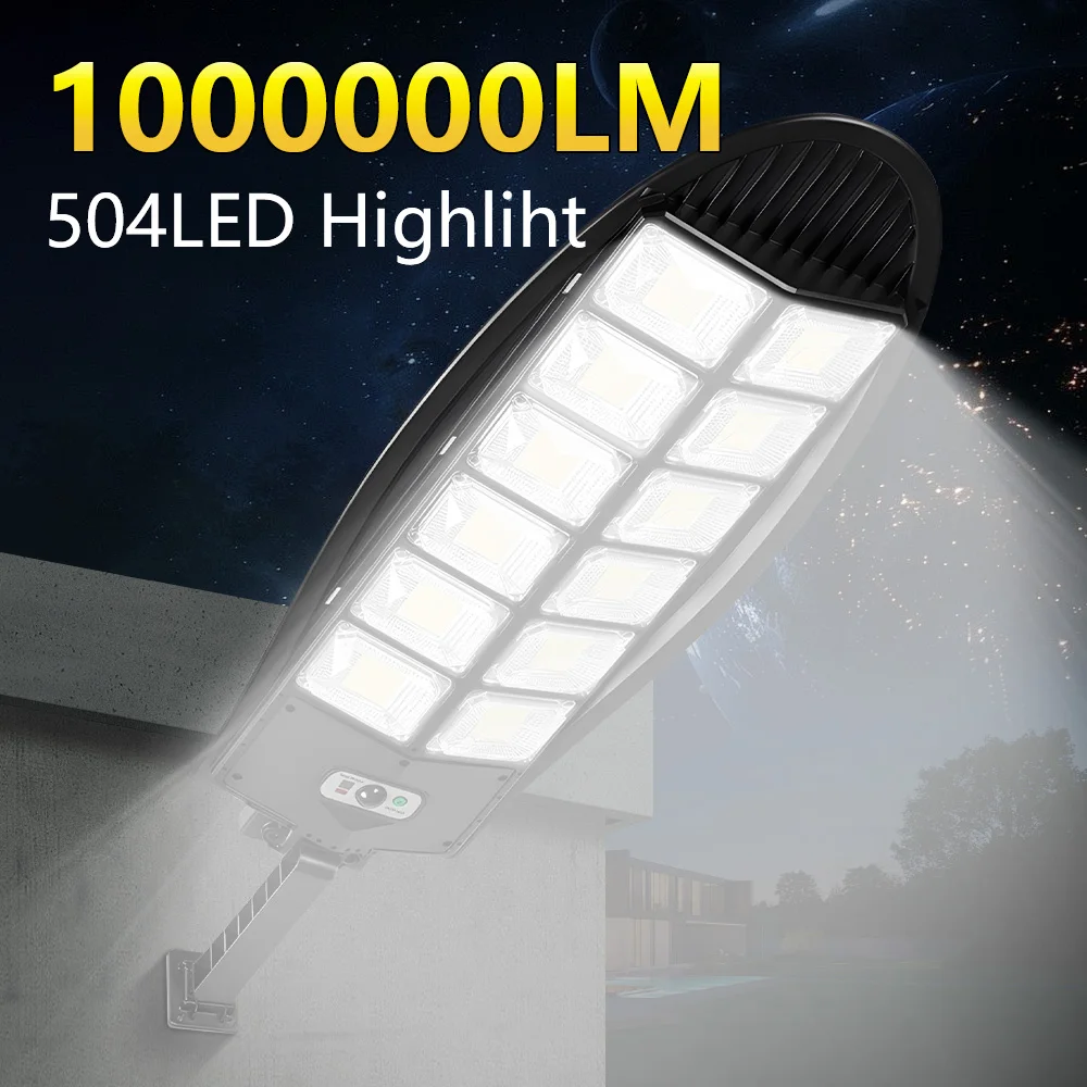 1000000Lumens Solar Led Lights High-Power Outdoor Solar Lamp Waterproof Remote Control Flood Light Solar Wall Lamp Balcony Decor
1000000Lumens Solar Led Lights High-Power Outdoor Solar Lamp Waterproof Remote Control Flood Light Solar Wall Lamp Balcony Decor